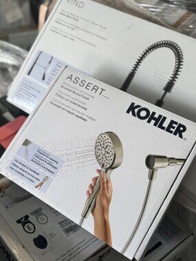 Kohler Assert Multifunction Head Brushed Nickel 6-Spray Magnetic Dock 1.75 GPM